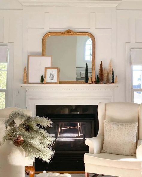 Rectangle Mirror On Mantle, Mirrors Above Fireplace Mantle, Mirror Above Fireplace Mantle, Mirrors Above Fireplace, Round Mirror Over Fireplace, Mirror Fireplace Mantle, Above Fireplace Ideas, Mirror Over Fireplace, Mirror Above Fireplace