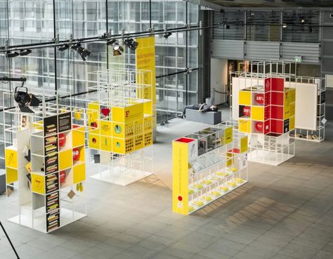 Royal Danish Library, Best Book of the Year Exhibitions, Copenhagen — GRID System ApS Exhibition Display Design, Exhibition Display, Event Exhibition, Grid System, Installation Design, Modular Furniture, Exhibition Space, Exhibition Stand, Display Design