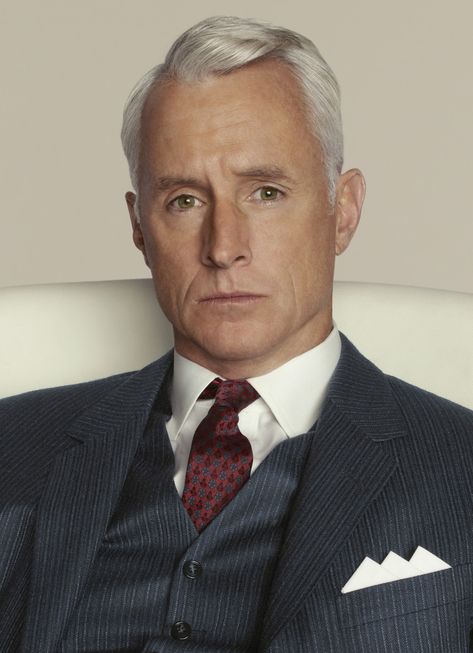 75 Rules For Being A Man | Gruhme Mad Men Hair, Roger Sterling, John Slattery, Being A Man, Don Draper, Classic Suit, Formal Outfit, Suit And Tie, Mad Men