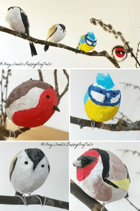 17 Best Paper Mache Art Ideas for Kids - Hands-On Teaching Ideas Elementary Paper Mache Projects, Paper Mache Crafts For Kids Easy, Paper Mache Bugs, Paper Mache Birds, Paper Mache Crafts For Kids, Alzheimers Activities, Paper Mache Projects, Red Ted Art, Mache Art