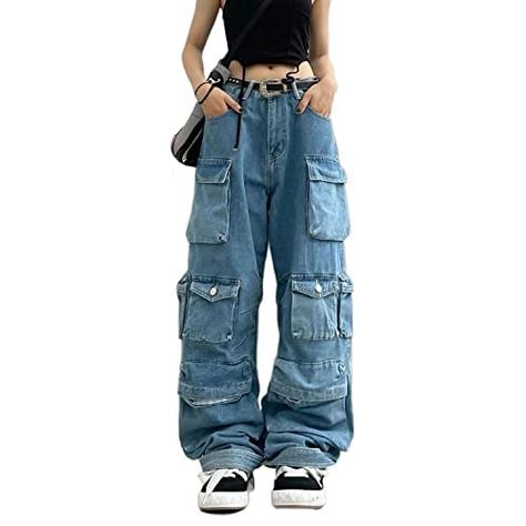 Y2k baggy jeans ,can everyday wear, home Improvement,gym,basketball,hiking,running,jogging, activewear,workout,shopping, fitness,outdoor activities,travel, beach vacation,night outing or theme party.also a good gift choice for your father,son,boyfriend and friends. Vintage Pants Women, Street Mode, Style Overalls, Rave Music, Baggy Cargo Pants, Baggy Denim, Streetwear Jeans, Heavy Industry, Moda Jeans