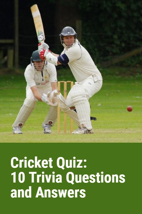 Cricket is a team sport played with bat and ball. It originated in England in the XVI century and became the traditional British sport at the end of the XVIII century. The Cricket quiz consists of some interesting questions and answers about the topic. #quiz #quizzes #sport #trivia Sports Quiz, Bat And Ball, Crickets Funny, Quiz With Answers, Interesting Quizzes, Cricket Games, Knowledge Quiz, Funny Questions, Trivia Questions And Answers