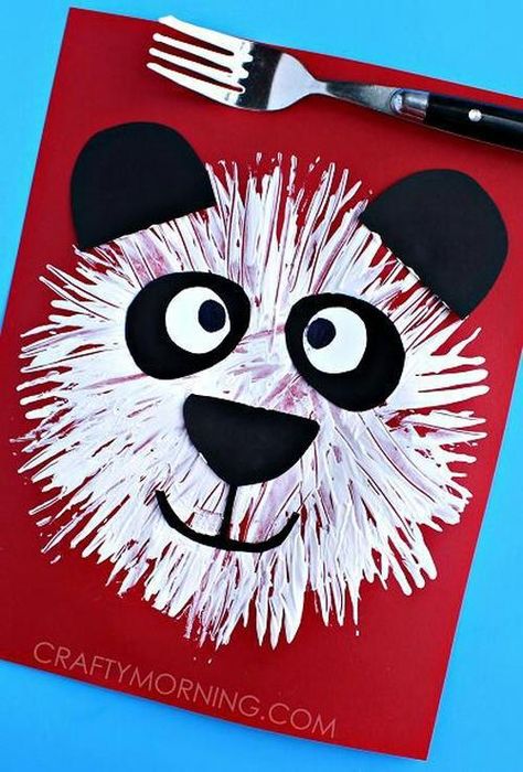 Bear Kids Craft, Zoo Crafts, Zoo Animal Crafts, Panda Craft, Desain Tote Bag, Crafty Morning, Bear Crafts, Easy Art Projects, Art Therapy Activities