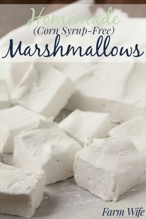 Homemade Marshmallow Recipe, Kids Treats, Gluten Free Graham Crackers, Making Candy, How To Make Marshmallows, Healthier Desserts, Farm Wife, Recipes With Marshmallows, Homemade Marshmallows