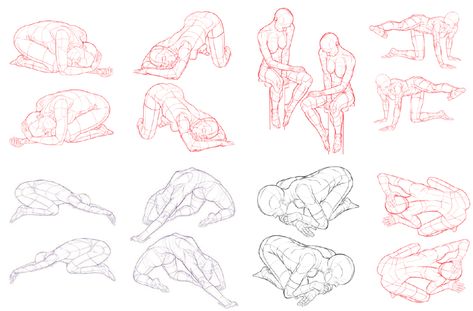 Pose Reference On Knees Pose Drawing Reference, Knee Down Pose Drawing, Kneeling Body Reference, Drawing Kneeling Pose, How To Draw Someone Kneeling, Down On Knees Pose, Dynamic Kneeling Pose, Person On Their Knees Reference Drawing, Kneeling From Behind Reference