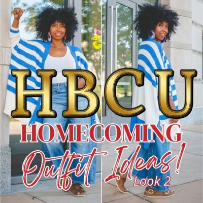 HBCU HOMECOMING OUTFIT 2 – USING ITEMS YOU MAY HAVE IN YOUR CLOSET or NOT! 90s Hbcu Fashion, Denim And Diamonds Party Outfit Classy, What To Wear To A Football Game, College Homecoming Outfit Hbcu, Homecoming Outfits Black Women, Casual Church Outfits Black Women, Church Outfits Black Women, Homecoming Outfit Ideas, Hbcu Homecoming Outfits