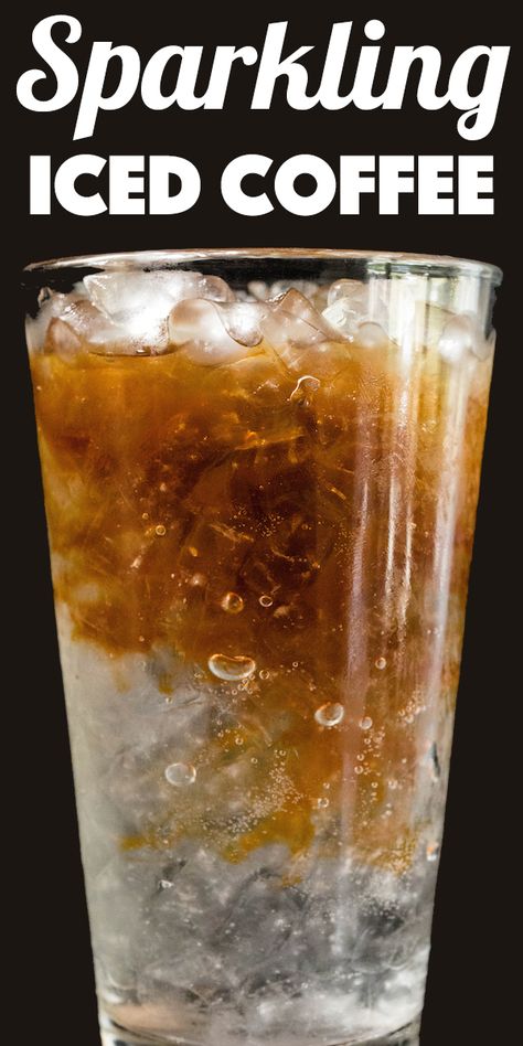 Sparkling Coffee Recipe, S Pellegrino Sparkling Water Recipes, Sparkling Coffee, Sparkling Water Recipes, Bean Ideas, Cafe Ole, Italian Cream Soda, Work Recipes, Iced Coffee Recipe