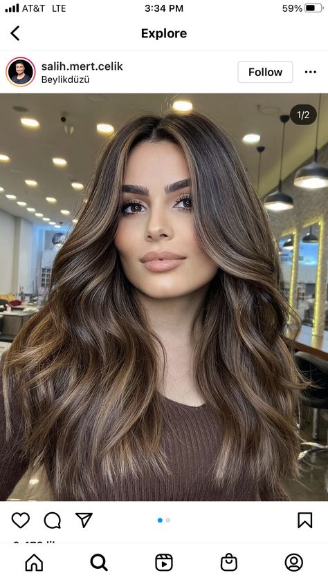 Cowboy Copper, Rambut Brunette, Beige Hair, Black Hair Balayage, Mom Cut, Brown Hair Inspo, Brunette Hair With Highlights, Brunette Balayage Hair, Brown Hair Balayage