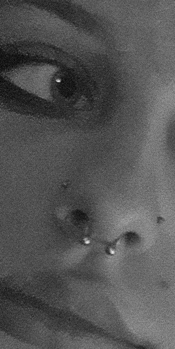 Black Septum Ring, Septum Piercing Aesthetic, Black Septum, Double Nostril, Dream Piercings, Double Nostril Piercing, Double Nose Ring, Double Nose Piercing, Piercing Inspo