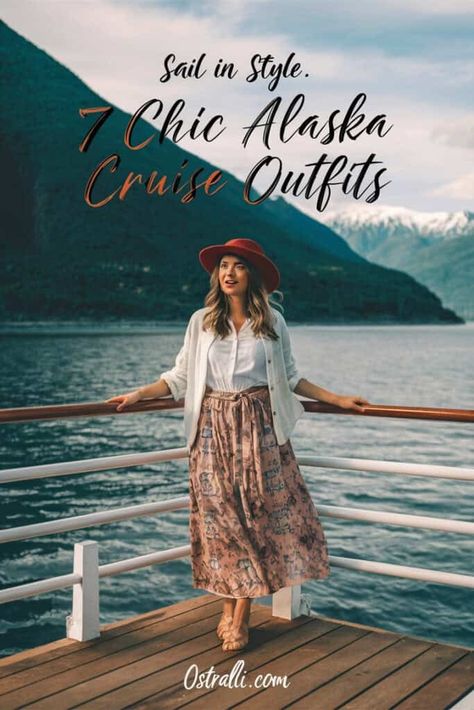 7 Chic Alaska Cruise Outfits for 2024: Sail in Style! Cruise Winter Outfits For Women, Cruise Outfits Cold Weather, Alaska Cruise Outfits August, Alaska Cruise Outfits September, Amalfi Coast Outfits, Alaska Outfits, Alaskan Cruise Outfits, Alaska Cruise Packing, Alaska Cruise Outfits