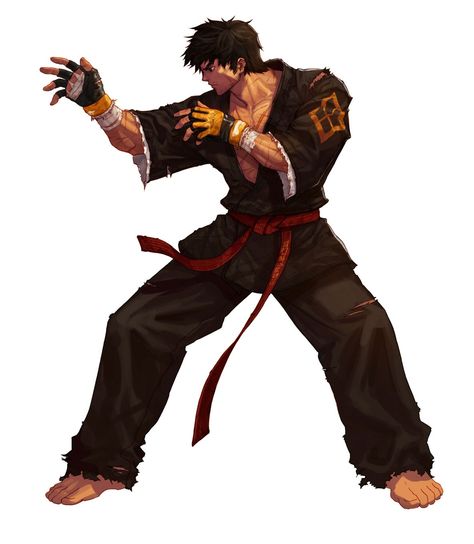 Martial Arts Anime, Poses Manga, Snk King Of Fighters, Heroic Fantasy, Martial Artists, Martial Artist, Arte Fantasy, 판타지 아트, Character Design Male