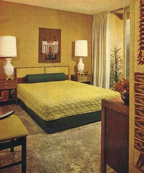 25 Cool Pics That Defined the '70s Bedroom Styles ~ vintage everyday 1970s Bedroom Furniture, 70s Interior Design Bedroom, 70s Bedroom Ideas, 70s Bedroom Aesthetic, 70s Style Bedroom, 70s Inspired Bedroom, Bedroom 70s, 1970s Bedroom, 1970s Apartment