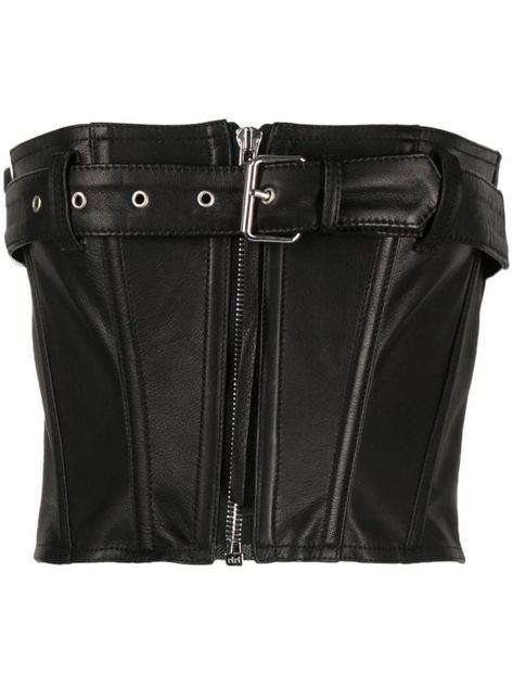 Corset Top Black, Black Leather Corset, Leather Crop Top, Black Leather Top, Faith Connexion, Mötley Crüe, Leather Corset, Punk Outfits, Stage Outfits