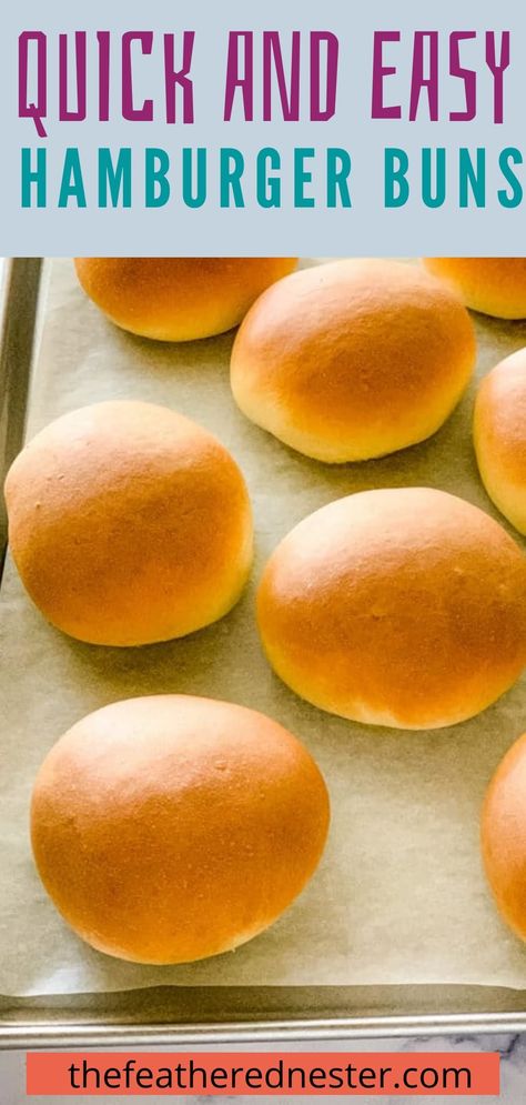 Easy Homemade Burgers, Homemade Burger Buns, Burger Buns Recipe, Hamburger Bun Recipe, Homemade Hamburger Buns, Bread Buns, Homemade Buns, Homemade Bread Recipes Easy, Easy Hamburger