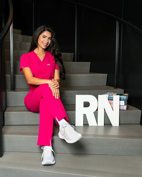 I’m a Registered Nurse! 🩺🩷 I accepted a position at my dream hospital and will begin my residency later this year in Obstetrics and Gynecology. So excited for this new chapter of my life, thanks be to God and my angel on earth @mydalis.lugo for getting me this far! Nursing Pictures, Thanks Be To God, Nursing Graduation Pictures, Red Scrubs, Nursing School Motivation, Pink Scrubs, Nurse Aesthetic, Graduation Photography Poses, Obstetrics And Gynaecology