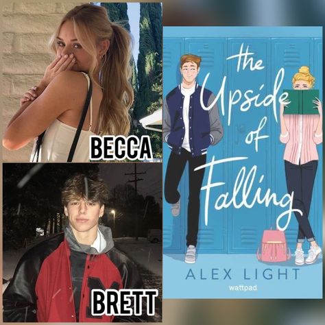 Becca and Brett Becca And Brett The Upside Of Falling, The Upside Of Falling Fanart, Brett And Becca, Becca And Brett, The Upside Of Falling, Books Wishlist, Romcom Books, Book Hangover, Hershey Kiss