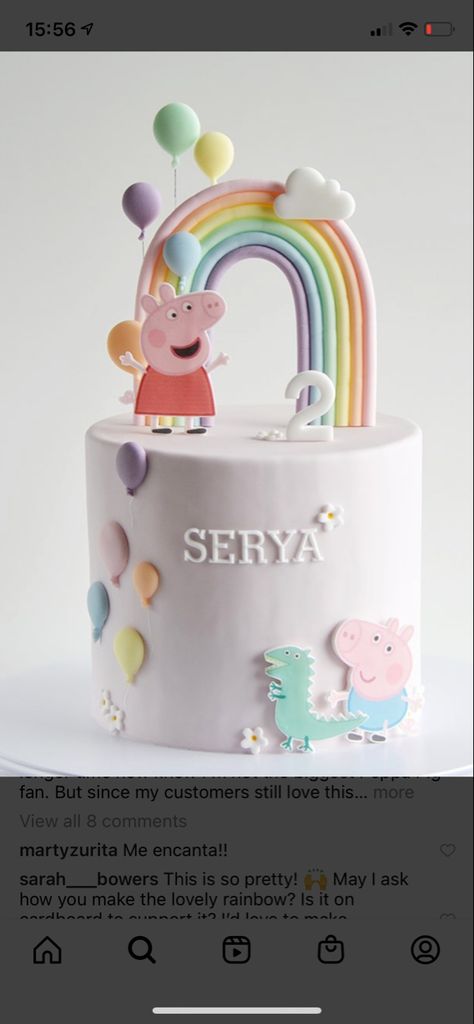 Peppa Cakes Birthday, Peppa Pig And Friends Cake, Peppa Pig And George Cake, Peppa Cake Ideas, Peppa Pig Birthday Cake Ideas, Cake Peppa Pig Birthday, Easy Peppa Pig Cake, Birthday Cake For 2 Year Boy, 3rd Birthday Cake Ideas