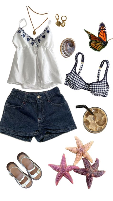 Costal granddaughter White Beach Outfit, Costal Granddaughter, Outfit Layout, Italy Outfits, White Beach, Summer Blue, Alternative Outfits, Feminine Outfit, Outfit Inspo Fall