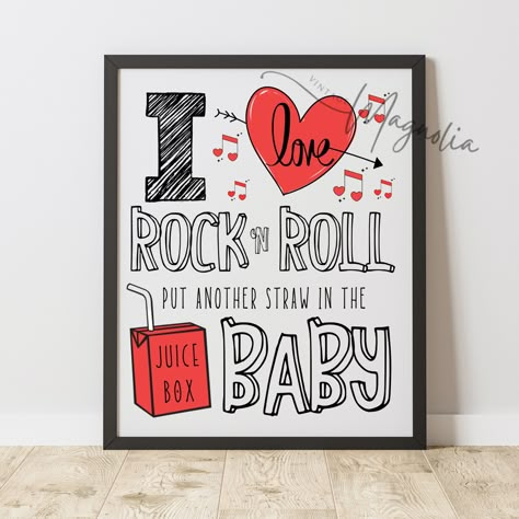 Rocker 1st Birthday, Rock N Roll Nursery Boys, Rock N Roll Gender Reveal, Rock One Birthday, Rock A Bye Baby Shower Theme, Rock N Roll 2nd Birthday Party, Rock Baby Shower Ideas, Born To Rock Baby Shower Ideas, Rock N Roll Baby Shower Ideas