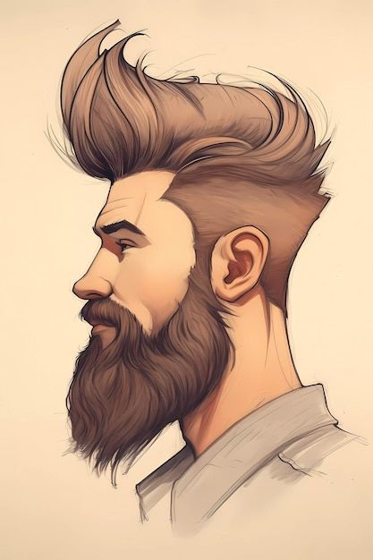 Foto hombre guapo con ilustraciones de b... | Premium Photo #Freepik #photo #dibujos #ilustraciones #dibujos-mano #dibujo-lineal Braided Beard, Man With A Beard, Blue Coat, Photo Photo, Comic Character, Premium Photo, Braided Hairstyles, A Man, Character Art