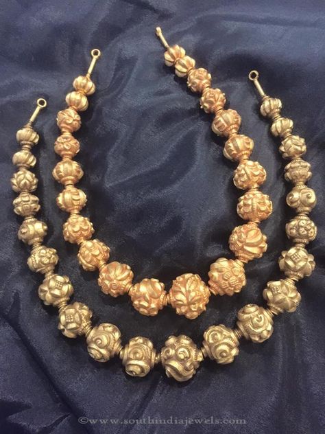 22K Gold Antique Necklace Designs, Antique Gold Necklace Designs, Antique Gold Necklace Catalogue. Nakshi Balls Mala, Gold Antique Necklace Designs, Nakshi Balls, Gold Antique Necklace, Antic Jewellery, Gold Temple Jewellery, Antique Gold Jewelry Indian, Baby Necklace, Beaded Necklace Designs