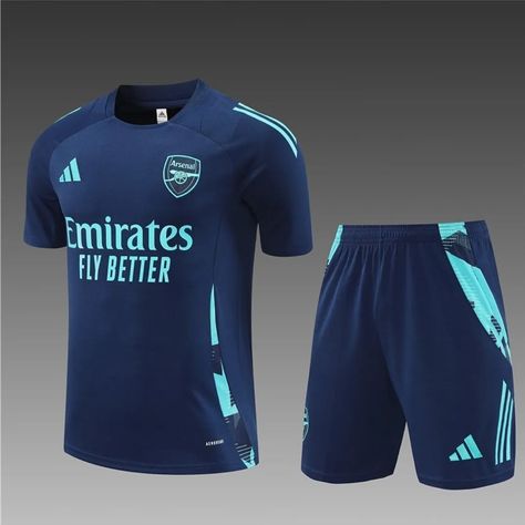 Arsenal Kits 💙 Football Training Kit, Arsenal Kit, Arsenal Jersey, Training Suit, Training Kit, Soccer Kits, Football Training, Soccer Training, Soccer Football