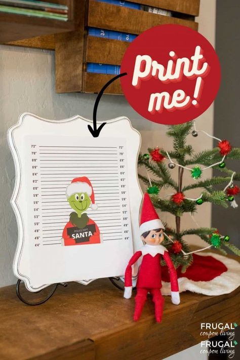 Grinch Vs Elf On The Shelf, Elf On Shelf Grinch Ideas, Elf On The Shelf Grinch, Grinch Printable, Printable Elf On The Shelf, Fun Holiday Games, Elf Printables, Custom Fabric Labels, Mr Grinch