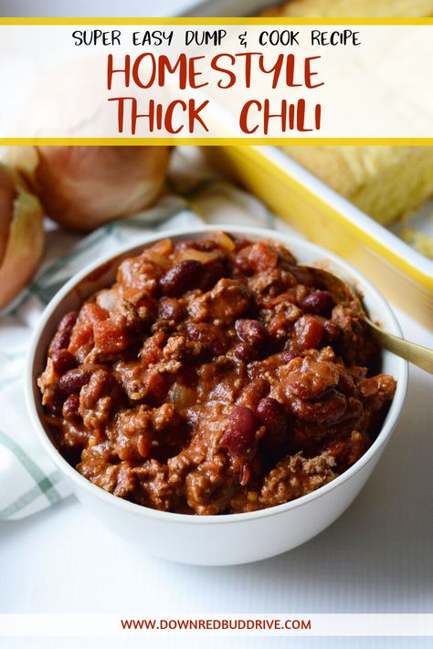 Best Thick Chili Recipe Best Thick Chili Recipe, Dump Chili Recipe, Cheap Chili, Thick Chili Recipe, One Pot Chili Recipe, Thick Chili, Liver Healing, Chili Recipe Stovetop, Hearty Chili Recipe