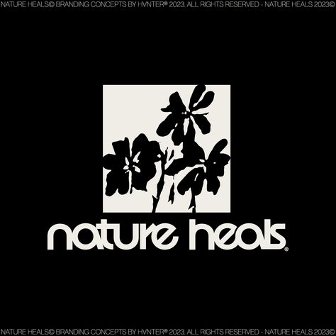 Nature Heals Branding Concepts on Behance Risograph Design, Nature Font, Graphic Artist Designer, Behance Design, Nature Logo Design, People Logo, Fashion Logo Branding, Graph Design, Identity Design Logo