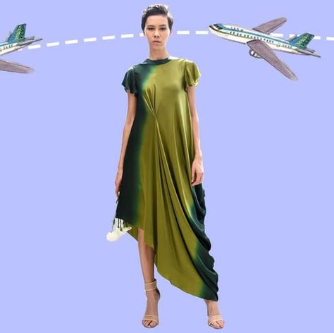 Draped dress Drape Dresses Indo Western, Drape Outfits, Cowl Neck Dress Pattern, Drape Dresses, Funky Dresses, Draping Fashion, Designer Kurti Patterns, Cowl Dress, Classy Dress Outfits