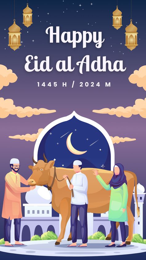 👉CLICK THE LINK TO EDIT!💻✨   Celebrate Eid al-Adha with joy using our Instagram Story! This animated design features stunning Eid al-Adha elements. Customize it with your message or event information using Canva's easy editing tools. Share the happiness and blessings of Eid al-Adha through this charming Instagram Story. #IdulAdha #CanvaDesign #InstagramStory  👣 Follow us too! 🌟 @kreasicantikcanva Eid Al Adha 2024, Eid Ul Adha 2024, Eid Adha Design, Idul Adha Aesthetic, Happy Eid Adha Mubarak, Eid Adha Mubarak Design, Eid Al Adha Design, Eid Mubarak Design, Eid Al-adha Design