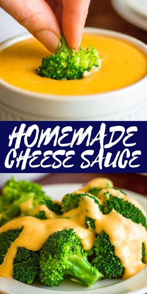 Cheese Sauce For Dipping, Ranch Dips, Cheese Sauce For Vegetables, Easy Homemade Cheese, Sauce For Broccoli, Sauce For Vegetables, Nacho Sauce, Cheese Sauces, Sauce Cheddar