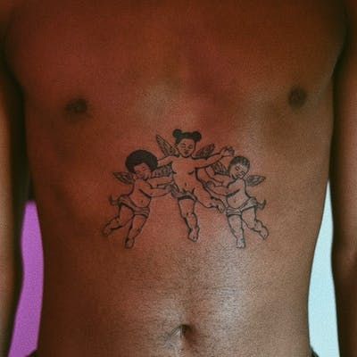 Tattoodo - Find Your Next Tattoo Afro Tattoo, Black People Tattoos, Angle Tattoo, Baby Angel Tattoo, Dark Skin Tattoo, Cupid Tattoo, Cherub Tattoo, African Tattoo, Tattoos Mandala