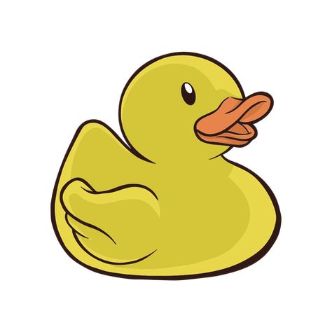 Yellow rubber duck illustration #AD , #rubber, #duck, #illustration, #Yellow Rubber Duck Tattoo Ideas, Rubber Duck Tattoo Outline, Rubber Duck Illustration, Yellow Duck Drawing, Duck Cute Art, Rubber Ducky Drawing, Rubber Duck Painting, Duck Logo Design, Rubber Duck Drawing