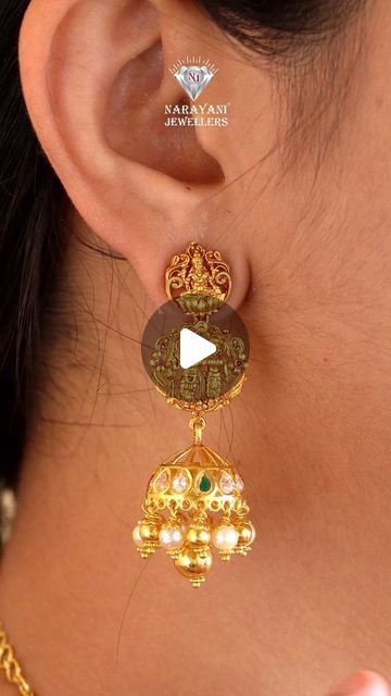 Narayani Jewellers on Instagram: "✨Tradition In Their Design, Something Truly Enchanting, Made Just For You✨

Our Beautiful lightweight Gold Jhumkas are a symphony of beauty and intricate detailing.✨

Indulge in our stunning range of Traditional and Handcrafted gold Jewellery only at Narayani Jewellers visit us today!💫
.
.
.
.
.
For more details, please call or WhatsApp at +91 9666011112
.
.
.
.
#Narayanijewellers#jewellery #jewelry #gold #goldearrings #nakshijewellery #nakshiearrings #goldnakshiearrings #jhumkis #jhumkies #jhumki #jhumkiearrings #goldjewellery #goldjewellery #earringcollection #earringdesigns #southindianjewellery #weddingjewellery #bridaljewellery #hyderabadbrides #traditionaljewellery #ethnicjewellery #jewellery #22kgoldjewellery #916jewellery" Jhumki Designs Gold, Gold Jhumka Designs, Gold Jumkas, Gold Jhumkas, Jhumka Designs, Jhumki Earrings, South Indian Jewellery, Earrings Collection, Jewelry Gold