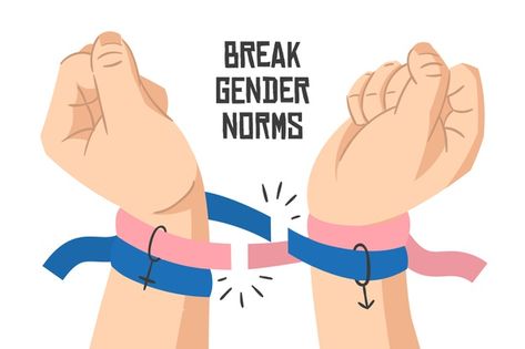 Gender Norms Quotes, Gender Sensitivity Quotes, Gender Norms Art, Gender Inequality Poster Ideas, Gender Roles Poster, Gender Quality Posters, Gender Identity Poster, Gender Sensitivity Poster, Quotes About Gender Equality