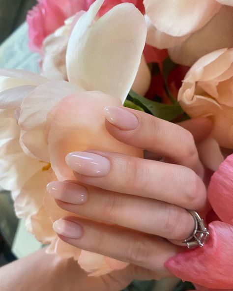 Met Gala Nails, Sheer Pink Nails, Gala Nails, Nude Pink Nails, Nude Nail Design, French Tip Manicure, Nail Goals, Gel Colors, Nude Nail