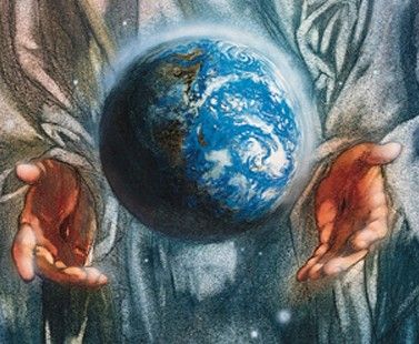 DIMENSION #3: Mysitc. The myth that God created the world within 7 days. Genesis Creation, Christian Drawings, God Is Amazing, Gods Creation, Gods Promises, World Peace, Christian Life, His Hands, The Earth