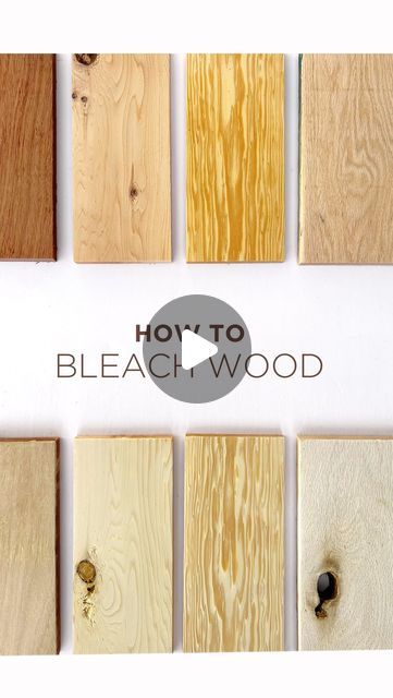 Jenna Sue • Design + DIY on Instagram: "Friends, this is a game-changer EVERY DIYer needs to know about! 🤯

Have you tried two-part wood bleach? It’s the only way to remove the natural color from wood, it’s SUPER easy to do and under $12!

This process works on all kinds of wood, and I tested it out on 7 popular species in today’s blog post.

You have to see what happened to the red oak… (spoiler alert: it looks like white oak!) Talk about a DIY game-changer. This is my favorite hack in a long time! 😎

Comment LINK to see the results from this experiment (plus our new butcher block counters) or head to the post at jennasuedesign.com—link in bio!👇🏼" Bleach Pine Wood, How To Bleach Wood, Red Oak Furniture, Bleach Furniture, Mountain Diy, 2024 Friends, Wood Bleach, Butcher Block Counters, Bleached Walnut