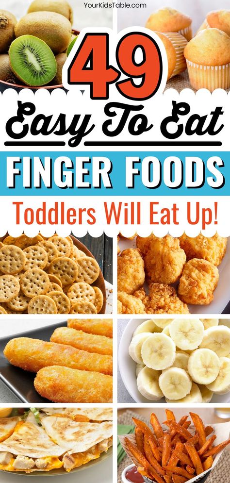 Healthy, safe, and easy finger foods for toddlers that will make putting a meal in front of them a snap.