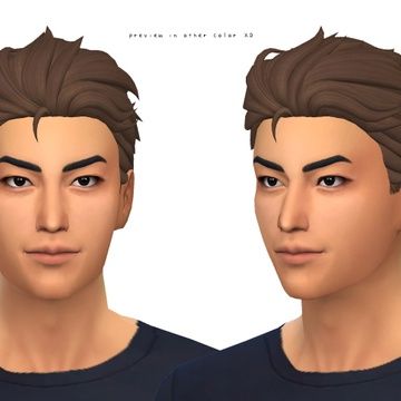 Meian hair | megukiru on Patreon Sims 4 Cc Slick Back Hair Male, Sims 4 Man Bun, Sims 4 Slicked Back Hair, Sims 4 Cc Slicked Back Hair, Sims 4 Cc Male Side Swept Hair, Sims 4 Cc Male Hair Undercut, Sims 4 Slick Back Hair, Sims 4 Cc Slick Back Hair, Sims 4 Slicked Back Hair Cc