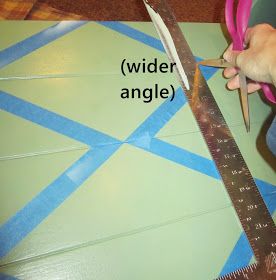 smartgirlstyle: How to Paint a Harlequin Diamond How To Paint Harlequin Pattern Diy, Painters Tape Design, Whimsical Painted Furniture, Harlequin Pattern, Stencil Furniture, Painting Furniture Diy, Mackenzie Childs, Painters Tape, The Vibe