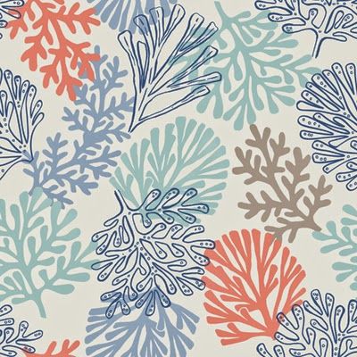 Beach Pattern, Sea Plants, Coral Fabric, Pattern Design Inspiration, Design Textile, Print Inspiration, Theme Design, Greetings Cards, Surface Pattern Design