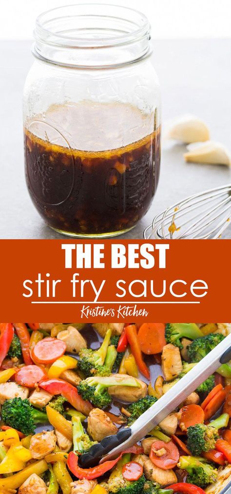 Best Stir Fry Sauce, Healthy Stir Fry Sauce, Easy Stir Fry Sauce, Wok Sauce, Best Stir Fry, Fry Sauce Recipe, Stir Fry Sauce Easy, Stir Fry Sauce Recipe, Homemade Stir Fry