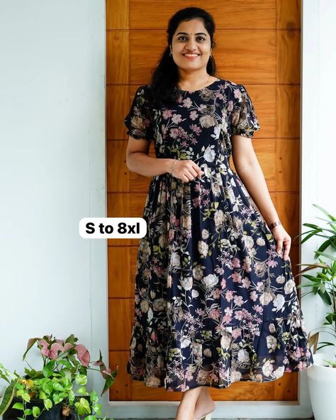 Midi Dress Collection Party Wear Indian Dresses Designer, Short Frock Dresses, Churidar Design, Ladies Frock Design, Gown Dress Party Wear, Daytime Glam, Cotton Dress Pattern, Simple Frock Design, Long Frock Designs