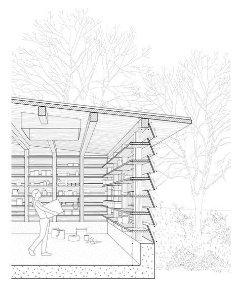 Skylight Covering, Sedum Roof, Section Drawing, Concrete Column, Architectural Drawing, Timber Framing, Old Farmhouse, House Built, Site Plan