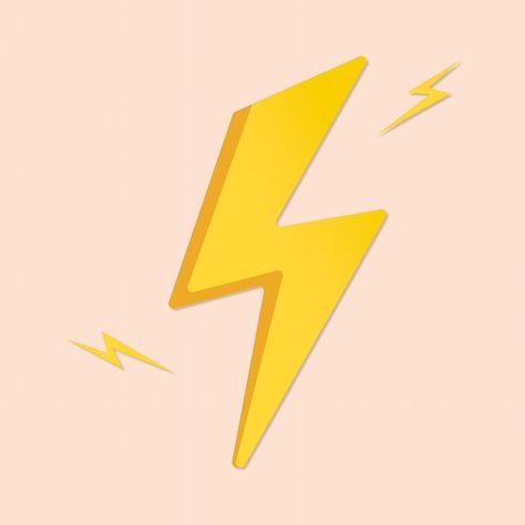 Cute Lightning Bolt, Lightning Bolt Art, Weather Clipart, Lightning Bolt Design, Personal Logo Design, Sticker Printable, Png Stickers, Meteorology, Wallpapers Backgrounds