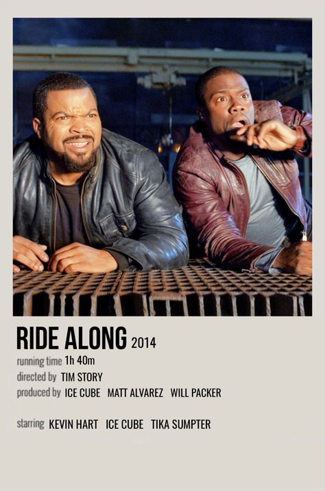 Ride Along Movie Poster, Ride Along Movie, Black Movie Posters, Black Movies To Watch, Show Movie Poster, Black Movies, Polaroid Movie Poster, Romance Movie Poster, Movie Character Posters