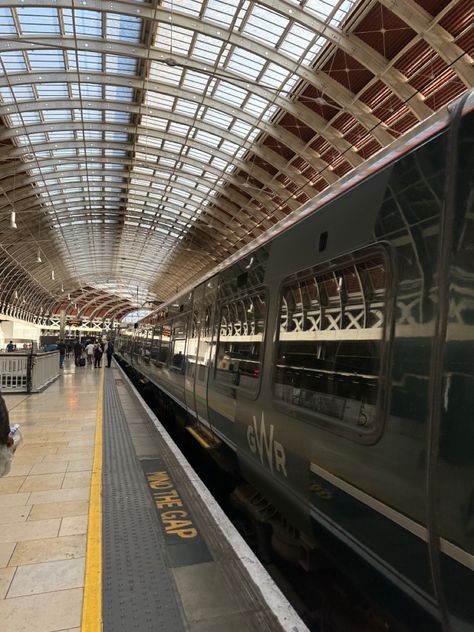 Paddington train station great western railway train uk london train station London Train Station, London Paddington Station, London Train, Great Western Railway, Cloudy Weather, Train Stations, Great Western, Uk London, Train Station