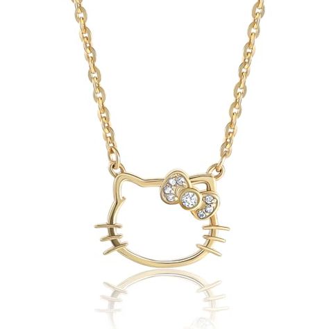 Hello Kitty Sanrio Womens Lab Created Diamond Bow Necklace 18" - 18kt Gold-Plated Sterling Silver Necklace Official License Check more at https://animetee.com/product/hello-kitty-sanrio-womens-lab-created-diamond-bow-necklace-18-18kt-gold-plated-sterling-silver-necklace-official-license/ Gold Hello Kitty, Hello Kitty Necklace, Kitty Necklace, Bday List, Hello Kitty Sanrio, Diamond Bows, Bow Necklace, Pretty Jewellery, Lab Created Diamonds